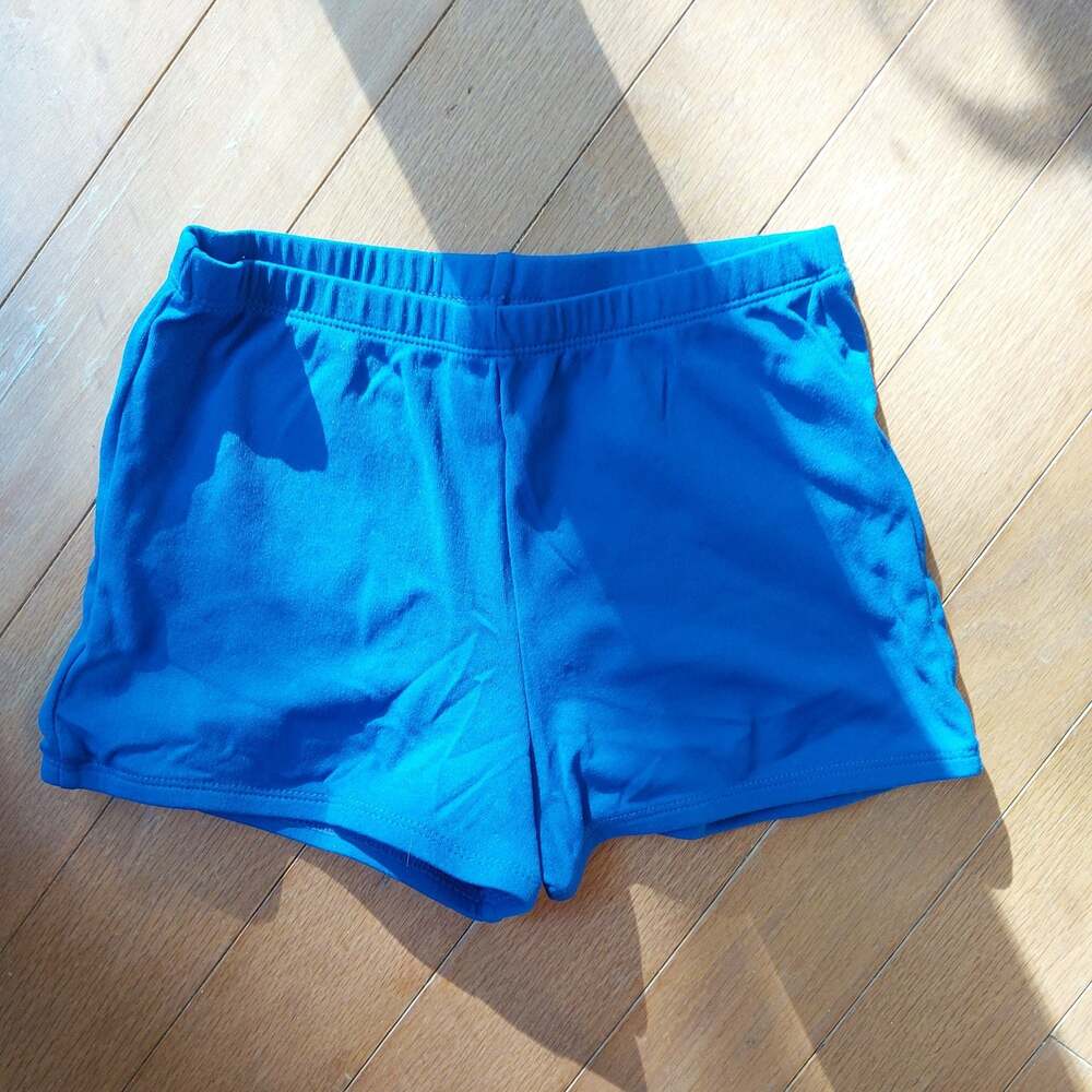 Chassé Blue Solid Athletic Cheer Shorts Adult Large
